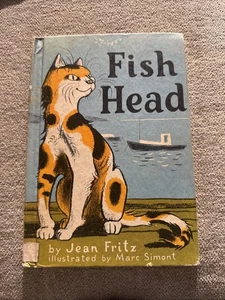 Vintage Fish Head By Jean Fritz Children’s Book Hardcover Cat Book - Picture 1 of 12