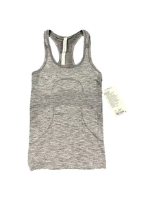 Lululemon Swiftly Tech Damen-Tanktop grau Größe 2 Yoga sportlich Laufen neu Etikett - Bild 1 von 4