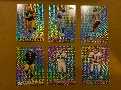 Salón de la Fama de la NFL y grandes de todos los tiempos 6 tarjetas como nuevas surtido 1993 Pacific Prism Foto 1 de 2