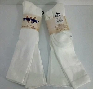 Wrangler Western Boot Socks, White, Large(men's shoe 9-13), 4 pair pack - Picture 1 of 1