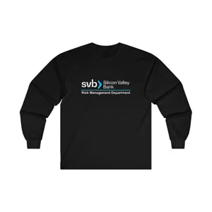 SVB Silicon Valley Bank Risikomanagement Abteilung langärmeliges Baumwoll-T-Shirt - Bild 1 von 23