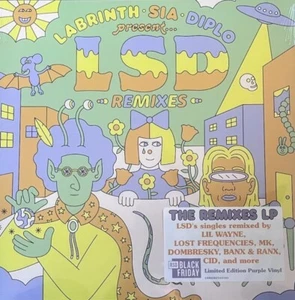 Labrinth Sia Diplo Remixes Lp RSD Limited Purple Vinyl New LSD - Picture 1 of 1