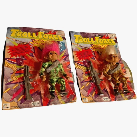 Troll Force Soldiers Toys N' Things Jungle Fighter & Desert Patrol 4175 1992 NEW Cover