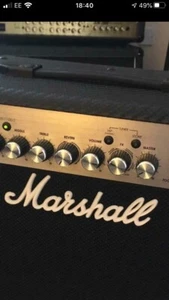 5 x Replacement Marshall Amplifier Control Knobs for 6mm Shaft Black/Silver Cap - Picture 1 of 3