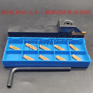 MGEHL1616-2.5 Lathe External Grooving Cut-Off Holder+MGMN250-M 2.5mm CNC inserts - Imagen 1 de 7