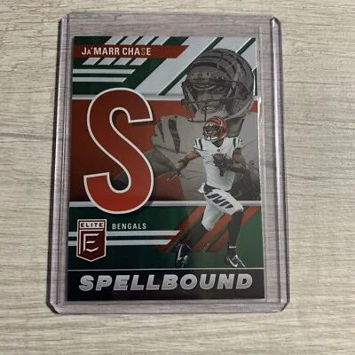 2023 Donruss Elite Spellbound Ja’Marr Chase SB-JC4 “S” Bengals Green - Image 1 of 2