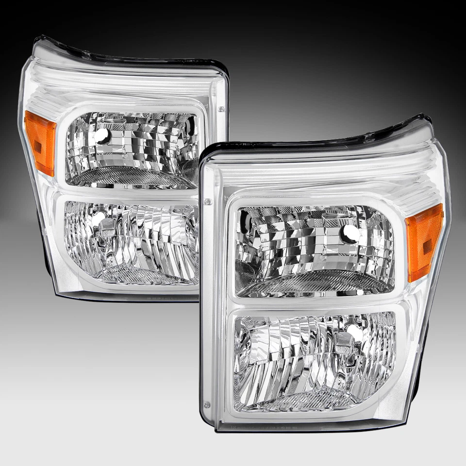 Faros ámbar cromados SD OE Super Duty SD 2011-2016 F250 F350 F450 F550 Foto 1 de 4