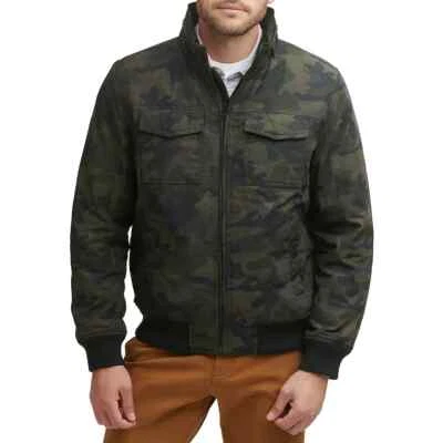 Dockers Mens Jacket XL Camo Performance Bomber Jacket  Hidden Hood Classic NEW - Image 1 of 4