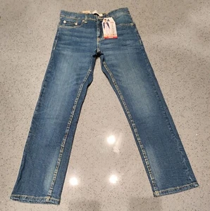 NWT! LEVIS 502 Boys Blue Denim Jeans 12 Reg Taper Stretch (26" W x 27" T) - Picture 1 of 8
