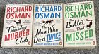 3 x Richard Osman Paperback Books (Bundle Job Lot) Thursday Murder Club D9
