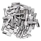 1 Set Spoon Shape Metal Shelf Pins for Shelves, 100Pcs Silver Color N4A93578