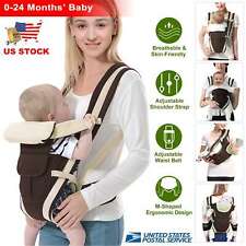 Newborn Baby Carrier Sling Wrap Backpack Ergonomic 4 Position Front Back Chest