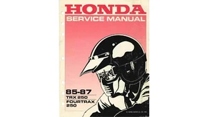 1985 1986 1987 Honda TRX250 Fourtrax250 Service Workshop Manual (Reprint) - Bild 1 von 14