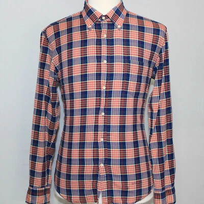 PRECIOSA Camisa Gant Rugger Azul Rojo Amarillo Cuadros INDIGO MADRAS MANGA LARGA Talla L Foto 1 de 4