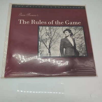 The Rules of the Game 1939 Criterion #50A Laserdisc CC1326L Maroon Cover - Image 1 of 2