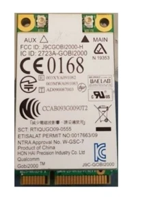HP 531993-001 Qualcomm GOBI 2000 WWAN carte miniPCIe - Photo 1/1