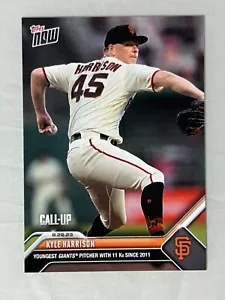 Kyle Harrison Giants 11 K's 1a desde 2011 - 2023 MLB TOPPS AHORA tarjeta 780 - Imagen 1 de 2