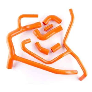 Naranja Para Land Rover Discovery 2 TD5 1999-2004 Silicona Refrigerante Mangueras Kit Tubos - Imagen 1 de 14