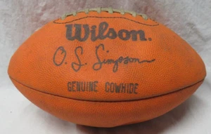 OJ SIMPSON F0425 Orange WILSON FOOTBALL "The JUICE" Vintage 1970s 1980s - Picture 1 of 4