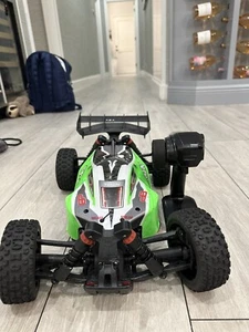 Used, Bright Green Fast 30 Mile An Hour Race Car - Picture 1 of 6