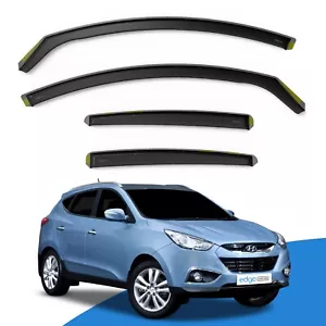 Deflectores de viento HYUNDAI ix35 2010-2015 SUV de 5 puertas 4 piezas viseras de borde tintadas - Imagen 1 de 9