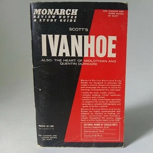 1964 "Scott's Ivanhoe" Monarch Review Notes And Study Guide-Vintage Study Guide - Picture 1 of 12