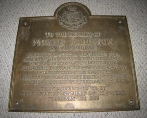 Antique 56 WALL STREET Mutual Life Insurance NYC Manhattan BUILDING PLAQUE 1903 - Picture 1 of 6