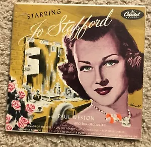Starring Jo Stafford With Paul Weston 45RPM Double Record Capitol EBF 435 - Picture 1 of 4