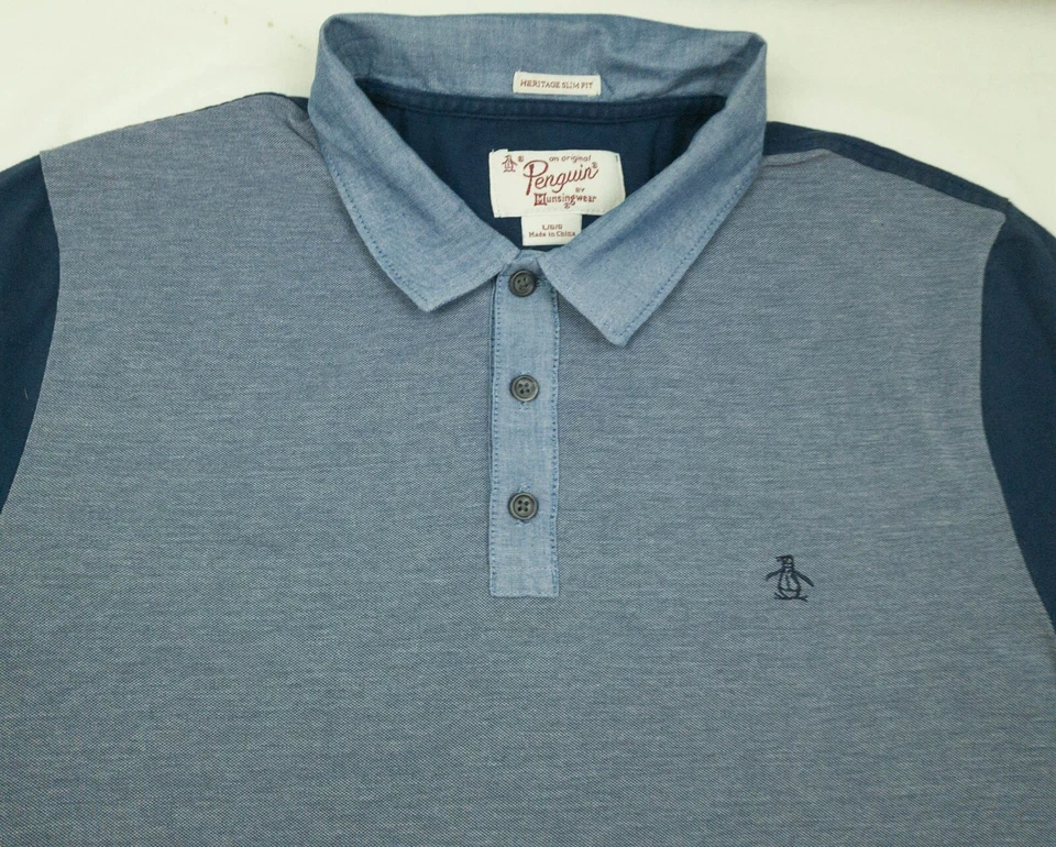 -.. TOP HOMME ORIGINAL PENGUIN TAILLE M (ÉTIQUETTE L) TRÈS BON ÉTAT - Photo 1/4