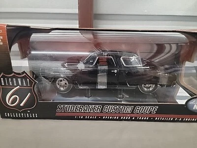1/18 Scale HIGHWAY 61 STUDEBAKER  CUSTOM COUPE  "BLACK"  NIB. - Image 1 of 4