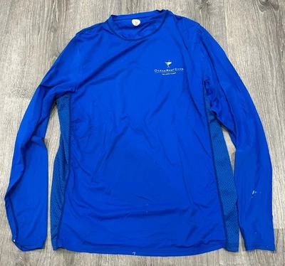 Camisa Ocean Reef Club Para Hombre Pequeña UPF 50+ Azul Manga Larga MiUSA Camisa de Pesca Foto 1 de 4