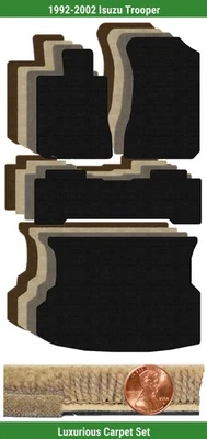 Lloyd 定制豪华地毯垫套装适用于 1992 - 2002 年五十铃部队 (4 件) #T8K — 第 1/4 张图片