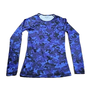 Athleta Swim Top Long Sleeve Shirt Point Break Rashguard Multicolor Women Sz XS - Picture 1 of 9