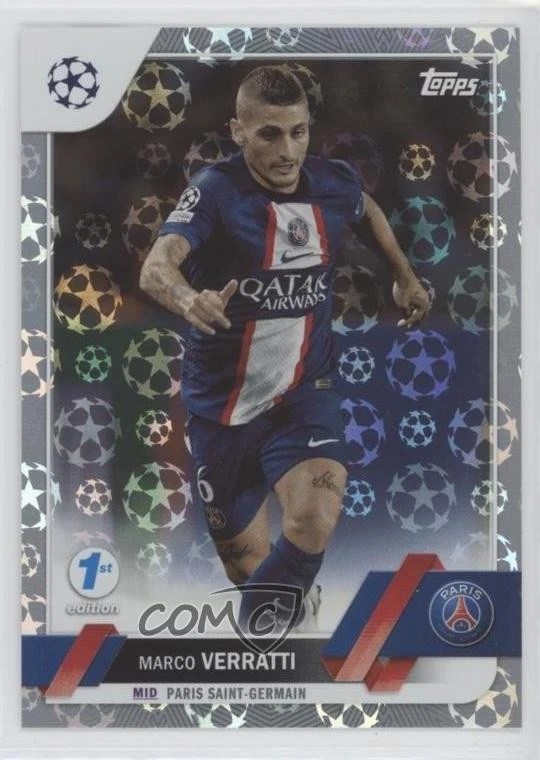 2022 Topps UEFA Club Competitions 1st Edition Starball Foil Marco Verratti #73 - Image 1 of 2