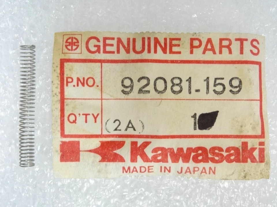 KAWASAKI KLT200 KLF185 KLF220 KZ550 GPZ MUELLE HELICOIDAL OEM NOS 92081-159 Foto 1 de 4