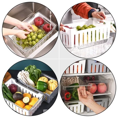  1 Set Kühlschrank Aufbewahrungsbox Frische Halten Box Aufbewahrungsbox - Bild 1 von 4