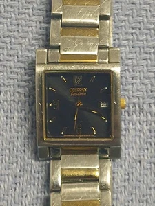 Citizen Eco-Drive Bianca Women's Gold/Silver Black Dial Watch 22mm Running - Picture 1 of 8