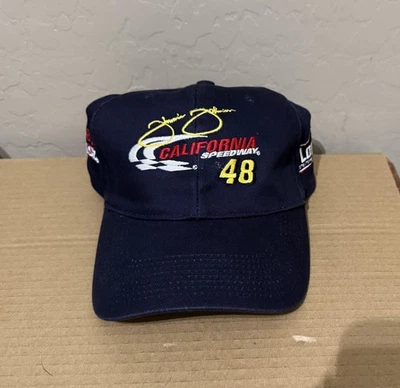 Gorra Jimmie Johnson 2002 primera copa victoria Fontana California Speedway nueva Foto 1 de 4