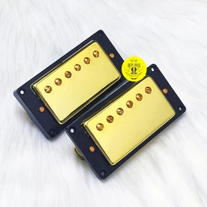 Gold Les Paul Electric Guitar Pickups Humbucker Neck Bridge Set of 2 Dual Pickup - Picture 1 of 8