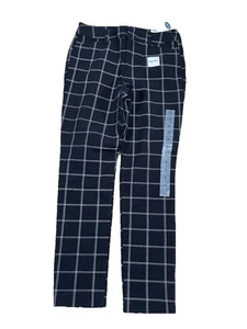 Pantalones para mujer Old Navy Pixie tiro alto secretos-delgados bolsillos talla 6 negros a cuadros nuevos con etiquetas - Imagen 1 de 13