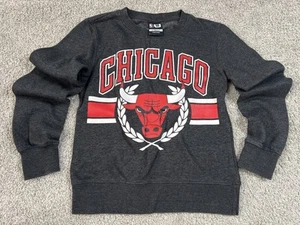 Chicago Bulls Youth Sweatshirt X-Small NBA Logo Dark Gray - Picture 1 of 9