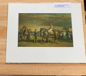 SIR ALFRED MUNNING. AFTER THE RACE- CHELTENHAM; MOUNTED HORSERACING PRINT. - Picture 1 of 1