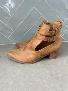 CITY CHIC SALTED CARAMEL Rita ANKLE BOOTS SZ 42 - 11 - Picture 1 of 12