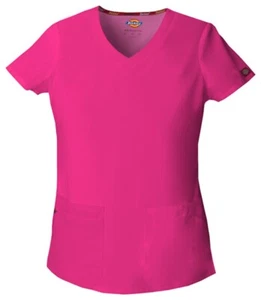 Dickies Scrubs EDS Signature V 85906 | Hot Pink Kragen Dickies Scrubs | Medium - Bild 1 von 3