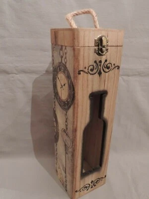 Madera con estuche decoupaz - Caja para whisky - Vino - Brandy 35x10cm Foto 1 de 4