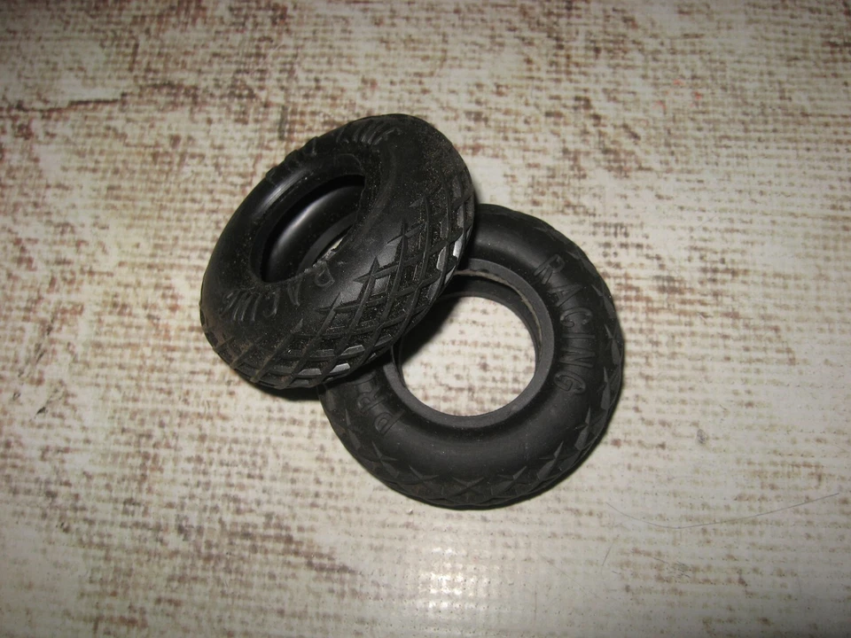 Vintage RC Proline 1.5” Front Tires Fit Early Tamiya Rubber Black (2) 1015 - Image 1 of 1