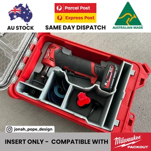 M12 Die Grinder Storage Insert for Milwaukee Packout Organiser (INSERTS ONLY) - Picture 1 of 4
