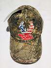 Realtree Whitetails Unlimited Camo Deer Hunting Flag Adjustable Baseball Hat NEW