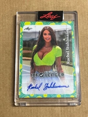 2022 LEAF POP CENTURY INFLUENCER RACHEL STUHLMANN TENNIS AUTO AUTOGRAPH 482/610 - Image 1 of 2