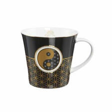 Goebel Yin Yang Schwarz - Coffee-/Tea Mug Lotus Yin Yang Bunt New Bone China